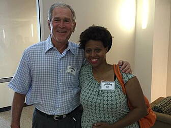 George Bush turns up for jury...